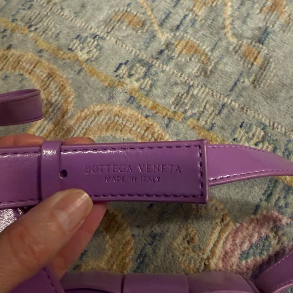 Purple Woven Leather Crossbody Bag - Picture 2 of 3